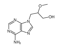 9-(RS)-(2-methoxy-3-hydroxypropyl)adenine结构式