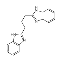 2-[3-(1H-benzoimidazol-2-yl)propyl]-1H-benzoimidazole结构式
