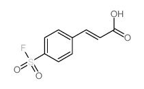 (E)-3-(4-fluorosulfonylphenyl)prop-2-enoic acid Structure