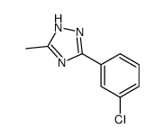 3-(3-chlorophenyl)-5-methyl-1H-1,2,4-triazole结构式