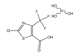Triethanolamine Salt of 2-Chloro-4-Trifluoromethyl-5-Thiazolecarboxylic Acid结构式