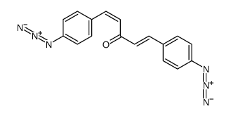 1,5-Bis[4-(2,3-didehydrotriaziridin-1-yl)phenyl]-1,4-pentadien-3-one结构式