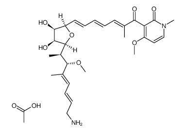 goldinamine methyl ether acetic acid salt Structure
