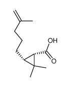 2,2-Dimethyl-3-(4-methyl-4-pentenyl)-1-cyclopropanecarboxylic acid Structure