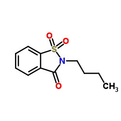 2-butyl-1,1-dioxo-1,2-benzothiazol-3-one Structure