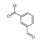 Benzoyl chloride, 3-formyl- (9CI) Structure