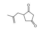 4-(2-methylprop-2-enyl)cyclopentane-1,3-dione Structure