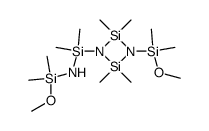 1-(methoxydimethylsilyl)-3-(3-methoxy-1,1,3,3-tetramethyldisilazanyl)-2,2,4,4-tetramethyldisilazane Structure