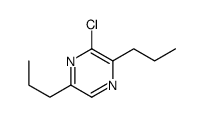 3-chloro-2,5-dipropylpyrazine结构式