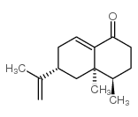 1(2H)-Naphthalenone,3,4,4a,5,6,7-hexahydro-4,4a-dimethyl-6-(1-methylethenyl)-,(4R,4aR,6R)-(9CI) structure