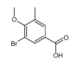 5-BROMO-4-METHOXY-3-METHYLBENZOIC ACID结构式