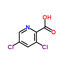 3,5-二氯-2-吡啶甲酸结构式