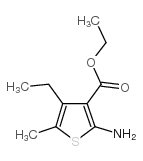2-氨基-4-乙基-5-甲基噻吩-3-羧酸甲酯结构式