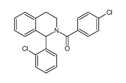 (4-chlorophenyl)-[1-(2-chlorophenyl)-3,4-dihydro-1H-isoquinolin-2-yl]methanone Structure