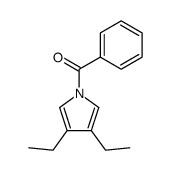 (3,4-diethyl-1H-pyrrol-1-yl)(phenyl)methanone Structure