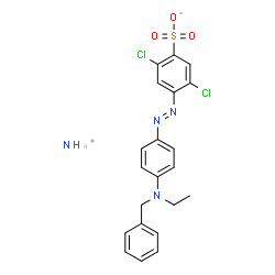 ammonium 4-[[4-[benzyl(ethyl)amino]phenyl]azo]-2,5-dichlorobenzenesulphonate结构式