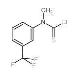 N-甲基-n-(3-三氟甲基苯基)-硫代氨基甲酰氯结构式