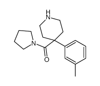 1-[[4-(m-tolyl)-4-piperidyl]carbonyl]pyrrolidine Structure