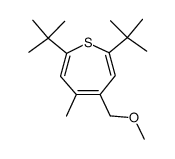 2,7-di-tert-butyl-4-(methoxymethyl)-5-methylthiepine结构式
