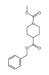 4-benzyl 1-methyl piperidine-1,4-dicarboxylate Structure