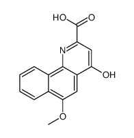 Benzo[h]quinoline-2-carboxylic acid, 4-hydroxy-6-methoxy结构式