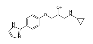 2-[p-(3-Cyclopropylamino-2-hydroxypropoxy)phenyl]-imidazole Structure