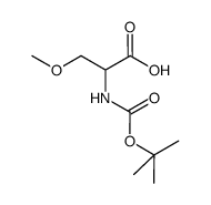 N-BOC-O-甲基-DL-丝氨酸结构式