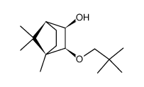 (1R,2S,3R,4S)-2-(2,2-dimethylpropoxy)-1,7,7-trimethylbicyclo(2.2.1)heptan-3-ol结构式