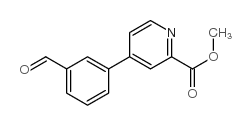 3-(2-(Methoxycarbonyl)pyridin-4-yl)benzaldehyde Structure