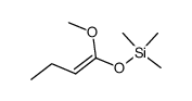(E)-1-Methoxy-1-(trimethylsiloxy)buten Structure