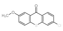 9H-Thioxanthen-9-one,6-chloro-2-methoxy-结构式
