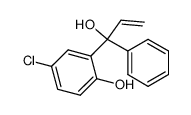 5-chloro-2-hydroxy-α-phenyl-α-ethenyl-benzene-methanol结构式