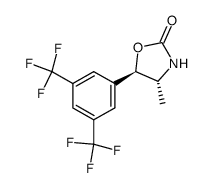 (4R,5R)-5-[3,5-bis(trifluoromethyl)phenyl]-4-methyl-1,3-oxazolidin-2-one结构式