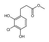 3-(3-氯-2,4-二羟基苯基)丙酸甲酯结构式