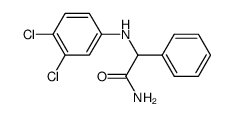2-((3,4-dichlorophenyl)amino)-2-phenylacetamide结构式