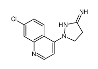 2-(7-chloroquinolin-4-yl)-3,4-dihydropyrazol-5-amine Structure