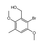 (2-bromo-3,6-dimethoxy-5-methylphenyl)methanol Structure