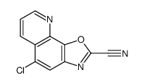 5-chloro-[1,3]oxazolo[4,5-h]quinoline-2-carbonitrile结构式