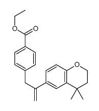 ethyl 4-(2-(3,4-dihydro-4,4-dimethyl-2H-1 benzopyran-6-yl)-1-propenyl)benzoate结构式