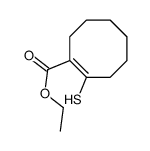 ethyl 2-sulfanylcyclooctene-1-carboxylate结构式