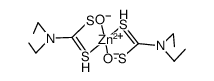 bis(N,N-peroxydiethyldithiocarbamato)zinc(II)结构式