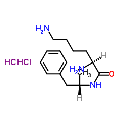 (2S)-2,6-二氨基-N-[(1S)-1-甲基-2-苯乙基]己酰胺二盐酸盐结构式