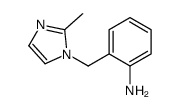 2-[(2-甲基-1H-咪唑-1-基)甲基]苯胺结构式