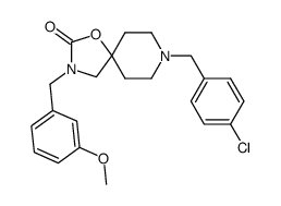 [79] 8-(4-chlorobenzyl)-3-(3-methoxybenzyl)-1-oxa-3,8-diazaspiro[4.5]decan-2-one Structure