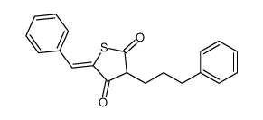 5-benzylidene-3-(3-phenylpropyl)thiolane-2,4-dione结构式