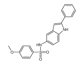 4-methoxy-N-(2-phenyl-1H-indol-5-yl)benzenesulfonamide Structure