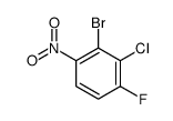 3-bromo-2-chloro-1-fluoro-4-nitrobenzene结构式