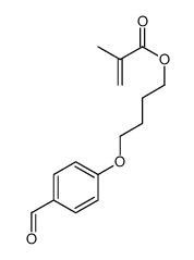 4-(4-formylphenoxy)butyl 2-methylprop-2-enoate结构式