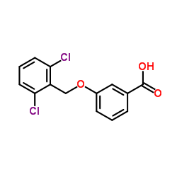 3-[(2,6-Dichlorobenzyl)oxy]benzoic acid Structure