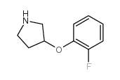 3-(2-fluorophenoxy)pyrrolidine结构式